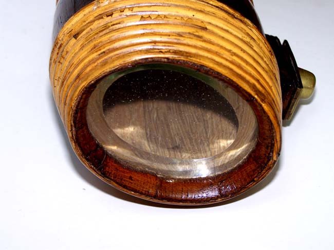 An antique whiskey flask or keg with rattan wrapped ends circa 1890-1900 — image 2
